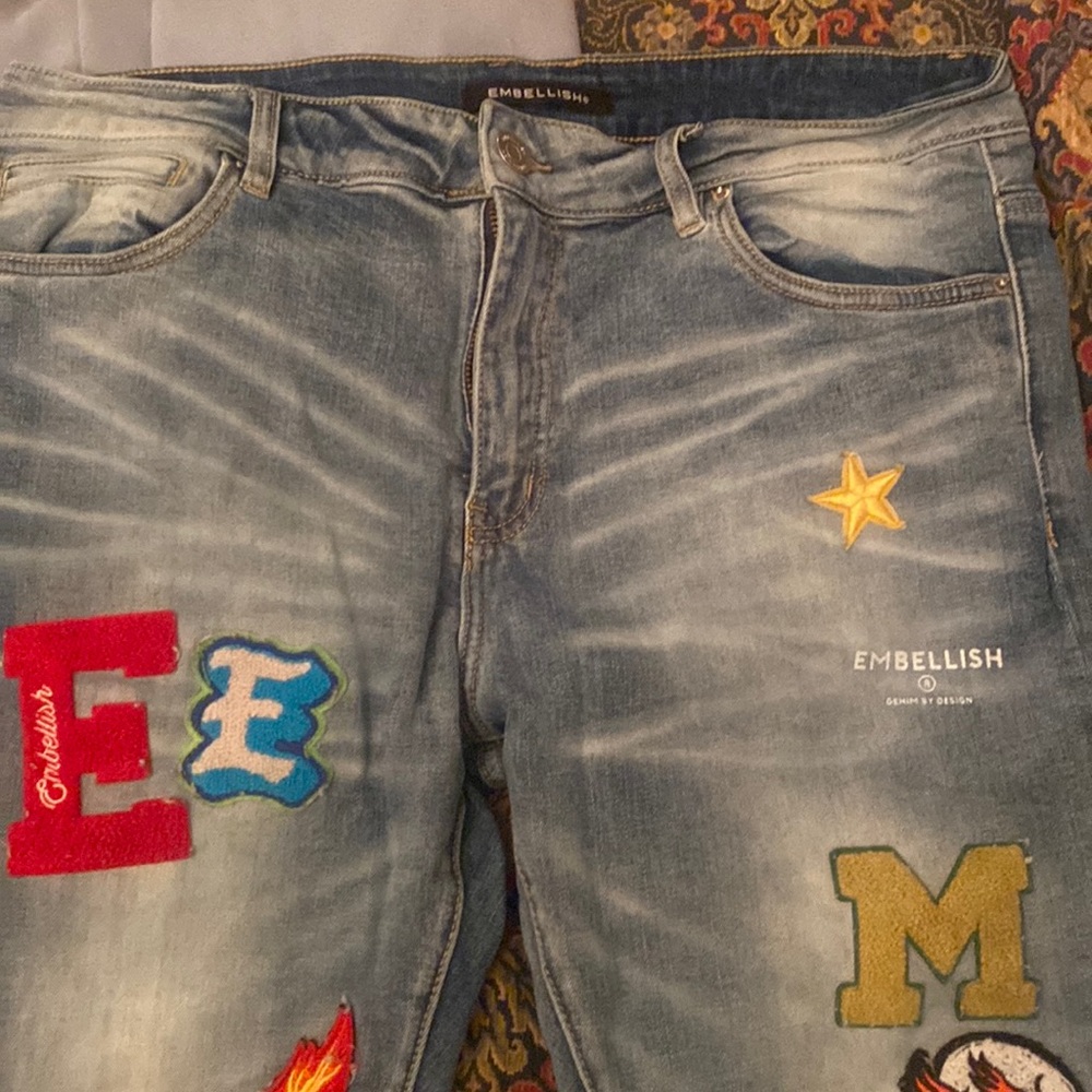 Embellish men’s jeans